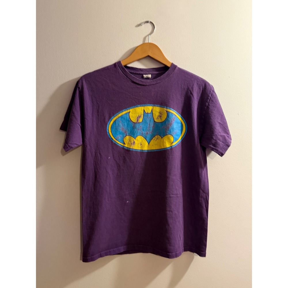 Vintage Batman Graphic T-Shirt Delta Pro Weight Purple Mens Medium DC Comics